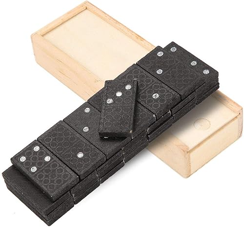 Miniatura 8 de Juego de dominó de madera de 28 piezas, juego de mesa de aprendizaje interesante, tarjetas de madera, juego de juguete educativo para niños pequeños