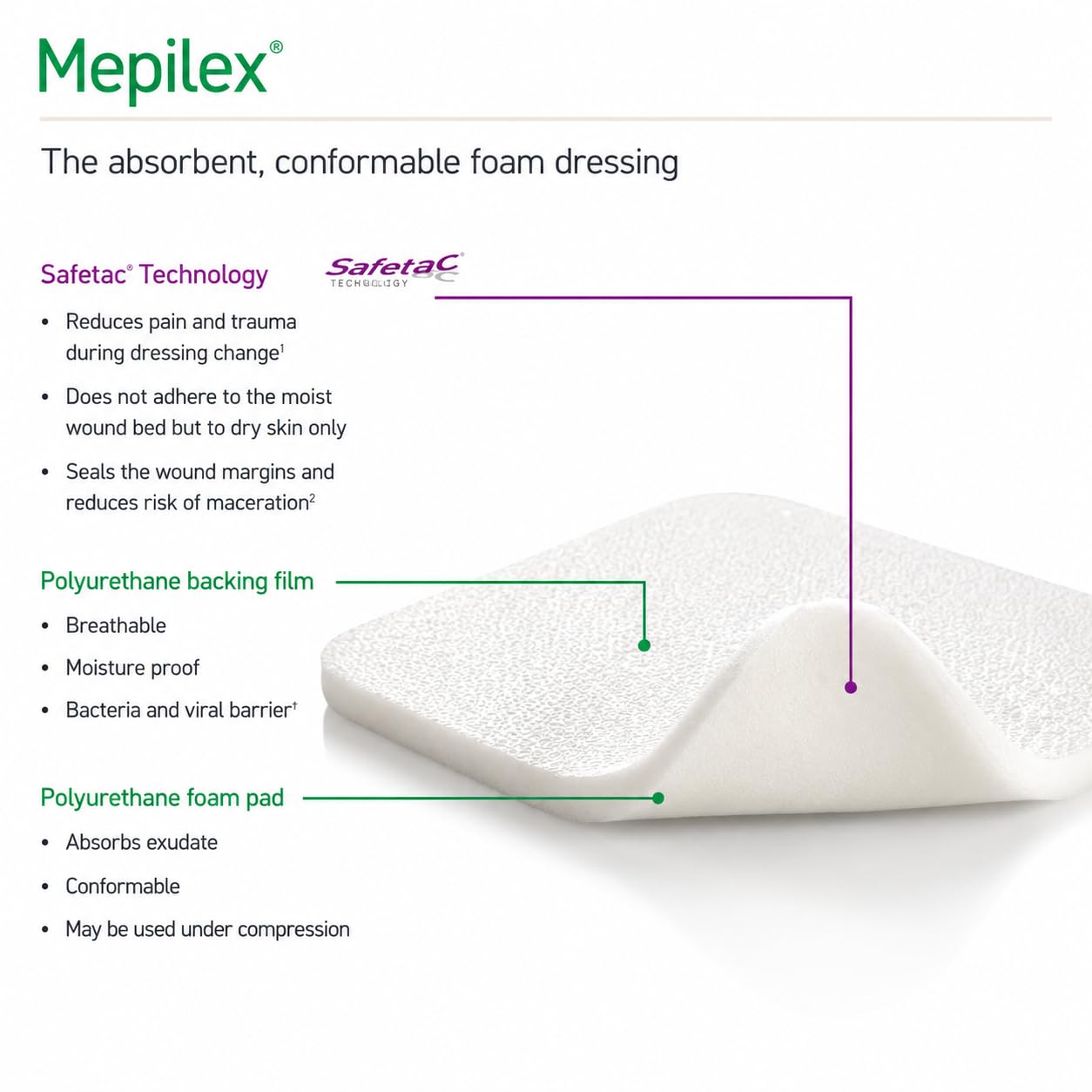 Foams BORDER Ag 10 X 10 CM Dressing Is Self-Adherent Pressure Ulcers And Traumatic Wounds Dressing — Amazon image 9