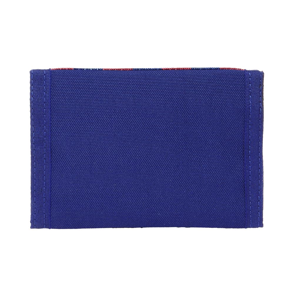 SAFTA F.C. Barcelona - Cartera Billetera con Cabecera, Cartera Billetera, Monedero, Cómoda y Versátil, Calidad y Resistencia, 12.5x9.5 cm, Color Azul Marino/Granate
