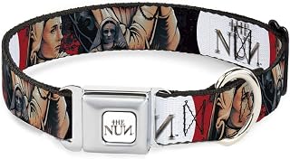 Dog Collar Seatbelt Buckle The Nun Sister Irene Poses Collage 18 to 32 Inches 1.5 Inch Wide