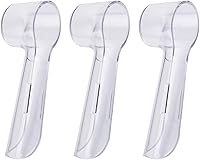LazyMe Oral-B Electric Toothbrush Head Covers - Protective Travel Caps for Replacement Heads, Durable ABS Plastic, 3 Pack