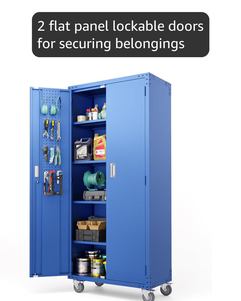 Amazon.com: VINGLI 72'' Tall Metal Garage Storage Cabinet with