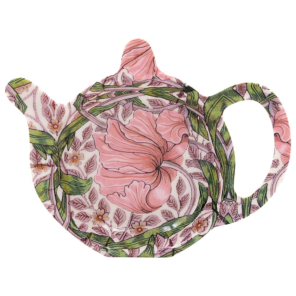 William Morris' Pimpernel Design Melamine Tea Bag Coaster Tidy