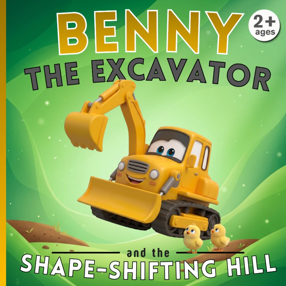 Benny the excavator and the shape-shifting hill: Construction Site Adventures – Illustrated Book for Children Ages 2-5