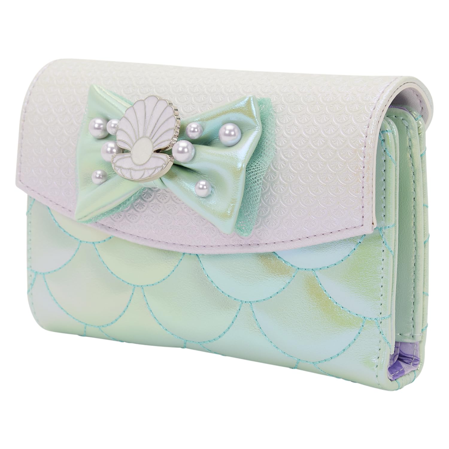 Loungefly Disney The Little Mermaid Cartera Iridiscente con Solapa - Abril 2026