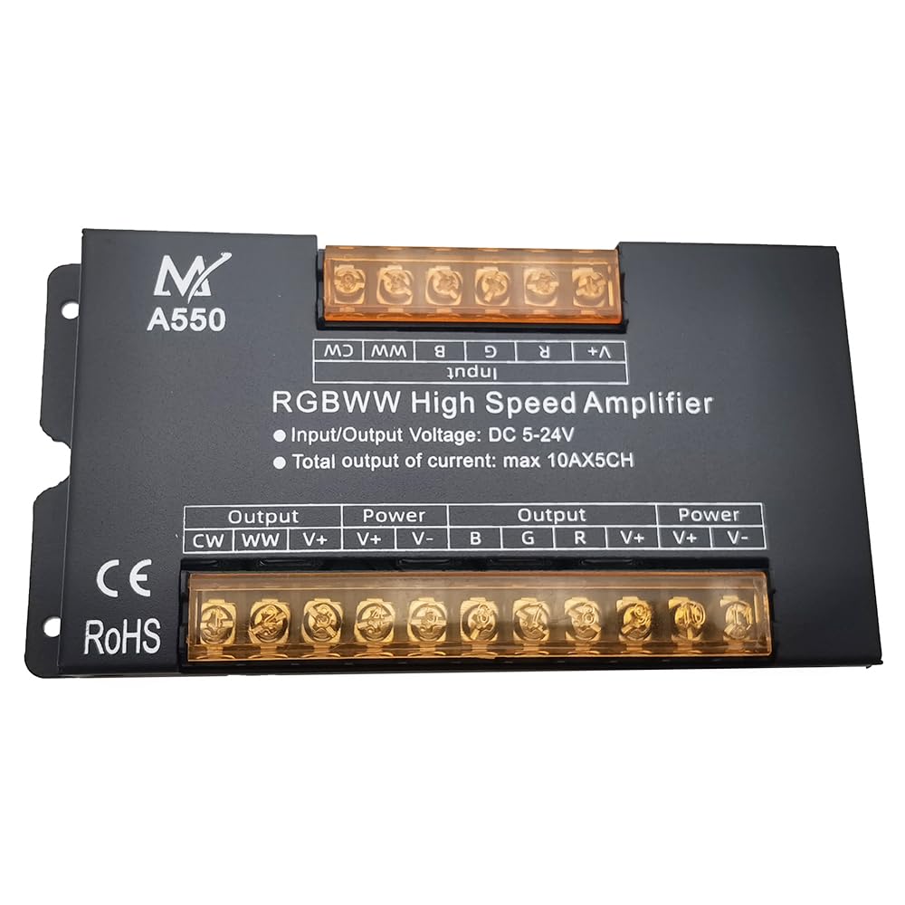 Vrabocry A550 RGBCCT High Speed Amplifier, front angled view