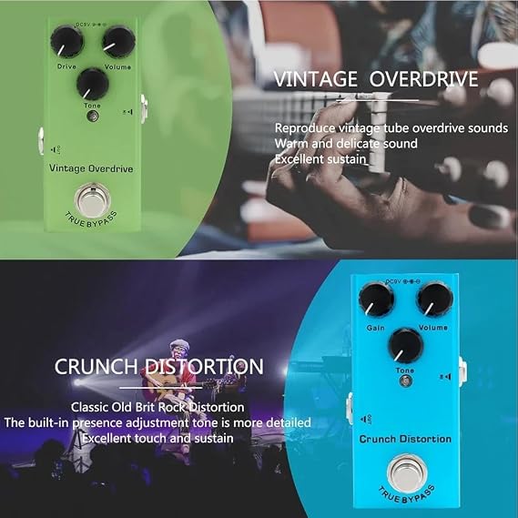 Electric Guitar Effects Pedal Vintage Overdrive Fuzz Distortion Analog Delay Ultimate Drive Guitar Pedals US Dream