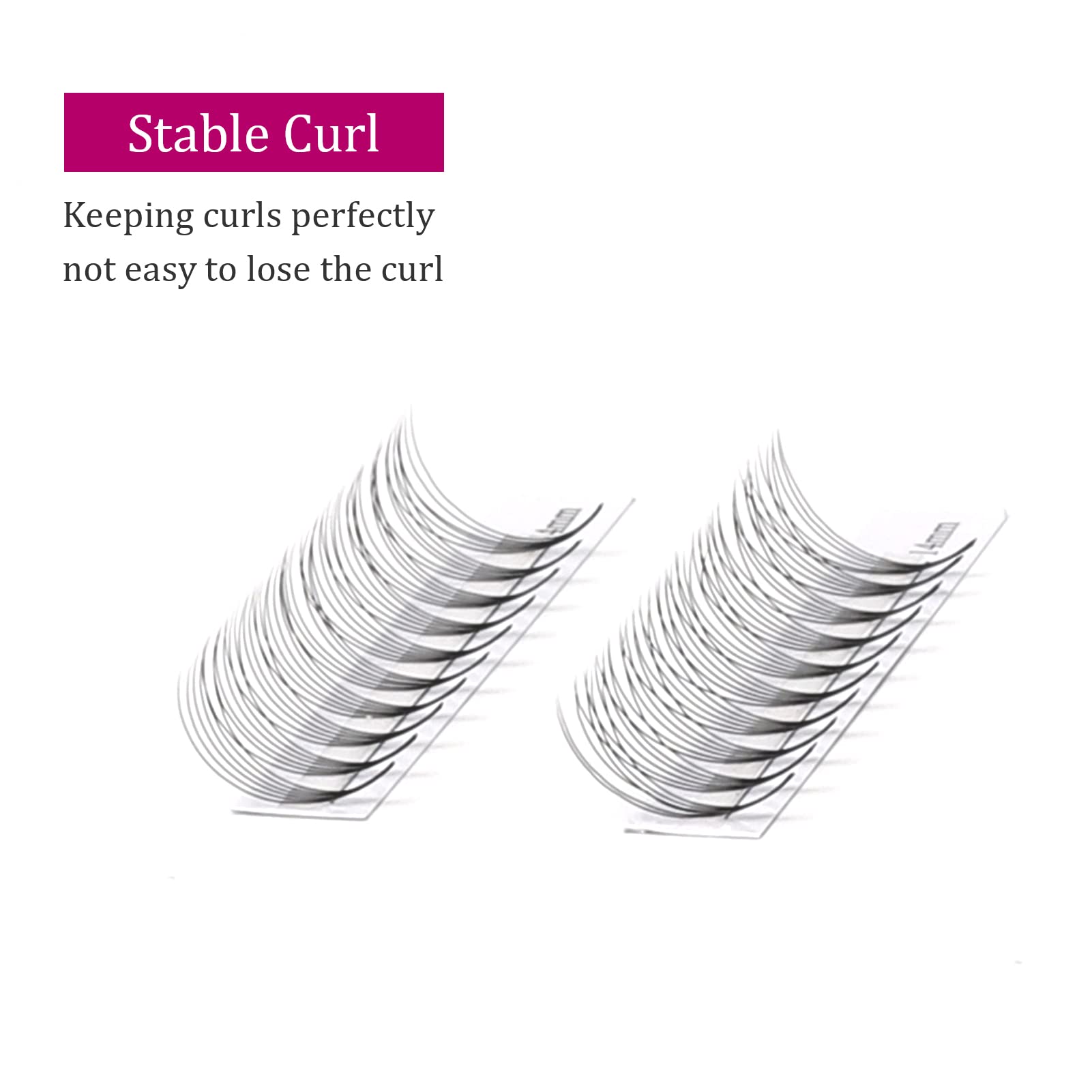 Volumen Ruso 10D 0.07mm C Curl 15mm Prefabricados Extensiones de Pestañas Volume Lashes Extension Ruso Pestañas — view 150