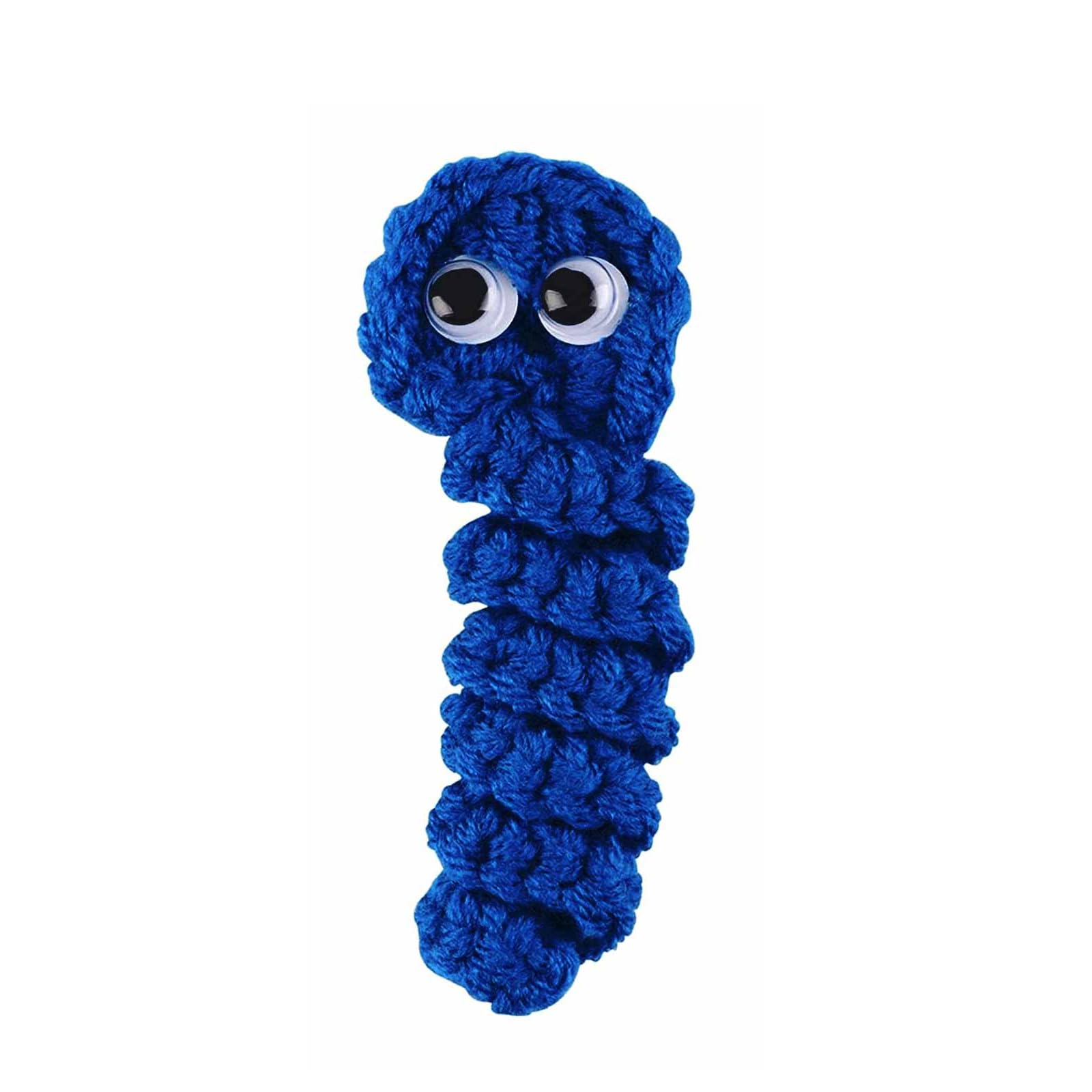 Handmade Crochet Worry Worm, Stress Relief Emotionals Support Worry Worms, Creative Cute Crochet Worry Worm With Card