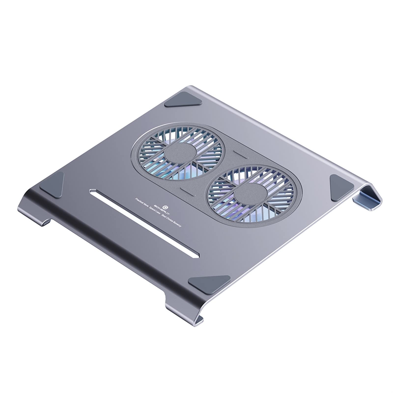 DieffematicZJ Stojak na laptopa Laptop Cooling Pad With Dual Cooling Fan Aluminum Laptop Stand Notebook Cooler Holder Computer Radiator Bracket
