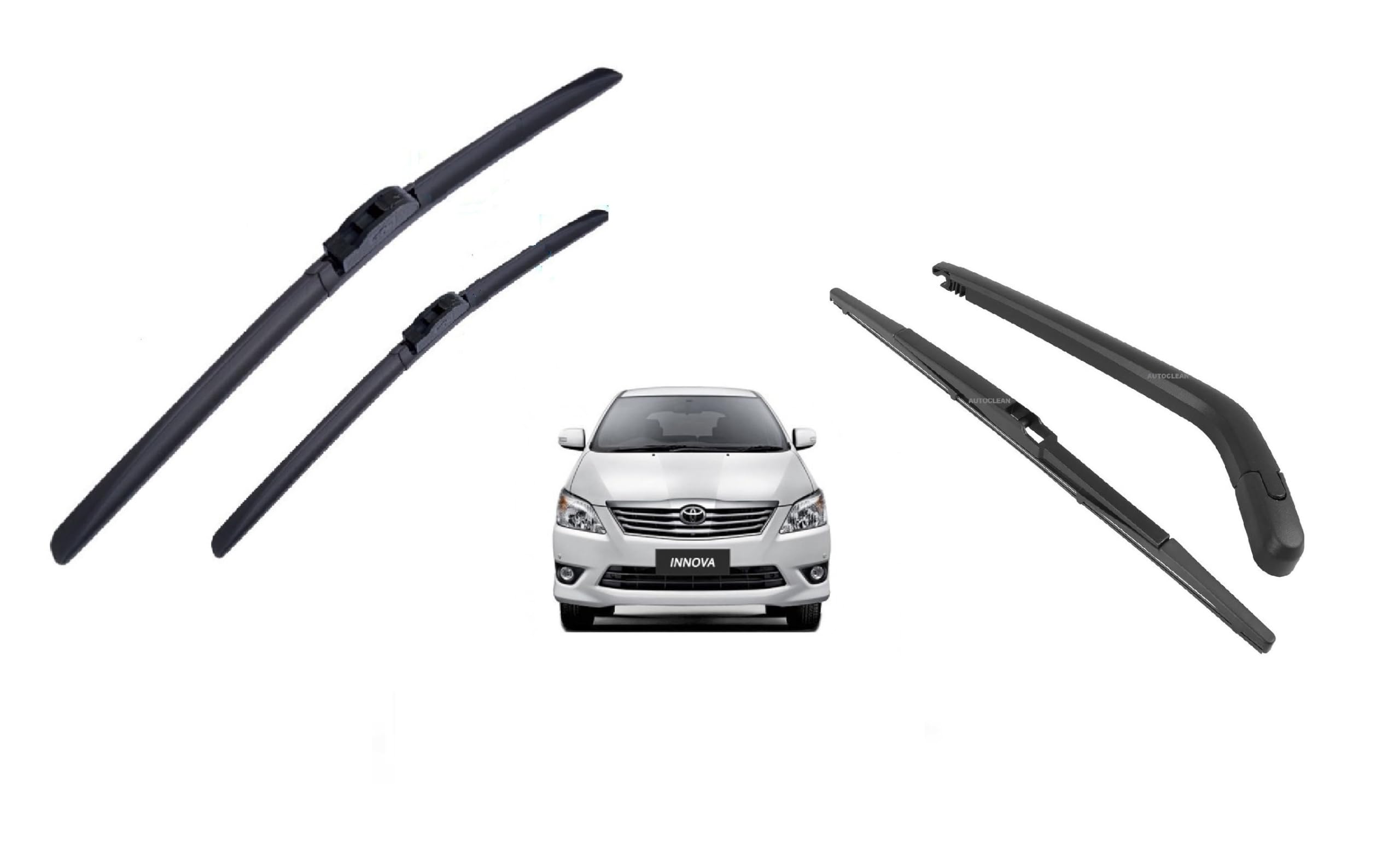 AutoClean Front Wiper Blade + Rear Wiper Arm with Blade Innova (2009-2015) (Windshield Washer Tablet Free)-picture-36