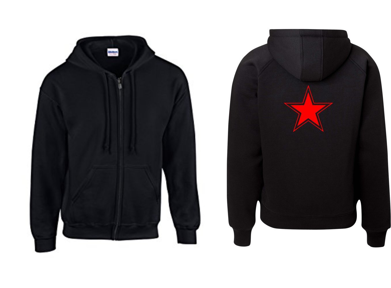 Textilhandel - Chaqueta de piqueta, diseño de estrella roja