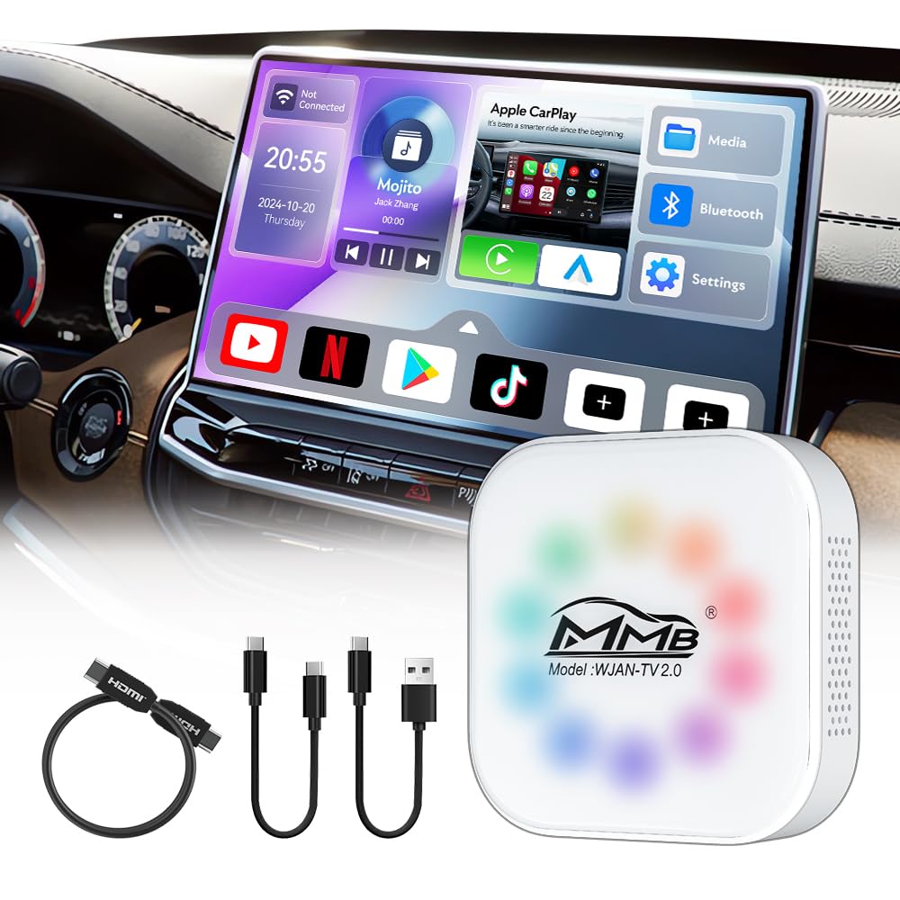 Il testo alternativo SEO per l'immagine del prodotto WJAN-TV2.0 Wireless CarPlay è:



adapter carplay wireless android 12.0 con uscita hdmi per automobili