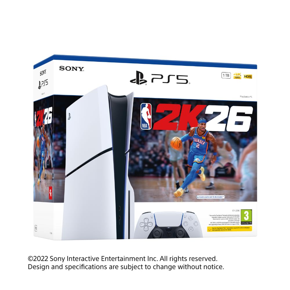 PS5® Console Slim – NBA 2K26 Bundle PS5® Console Slim – NBA 2K26 Bundle