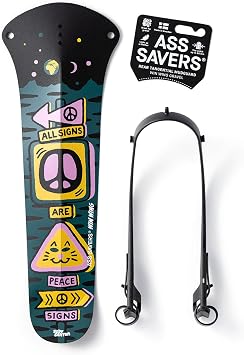Ass Savers - Win Wing/Win Wing 2 - Rear Mudguards for Gravel/Road/MTB Bikes - Road for up to 35mm Wide Tires, Gravel for up to 60mm Wide Tires, MTB for up to 76 mm Wide Tires, Ultralight, Durable