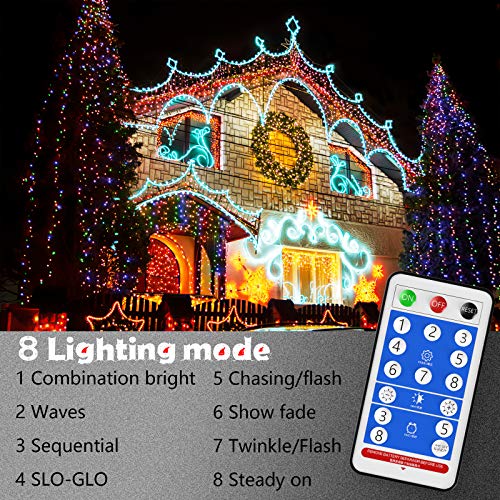 Solar Christmas Lights Outdoor Waterproof - 8 Mode 200Led 72Ft Led Mini Solar Power String Lights, Multicolor Fairy Light Strings Decorations For Xmas Trees, Patio, Garden, Fence, Path, Holiday, Party #TOP2