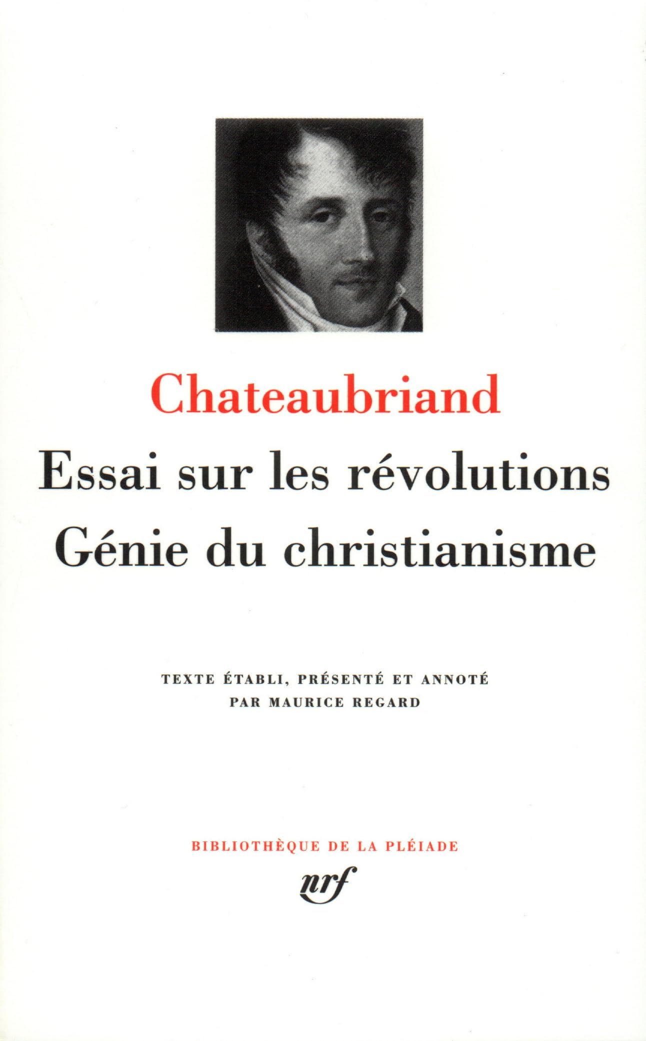 Essai sur les revolutions/Genie du christianisme