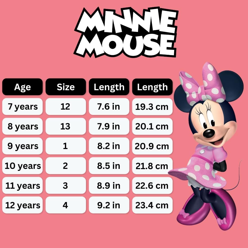 Disney Girls Mickey Minnie Frozen Moana Lilo Stitch Angel Running Shoes image 5
