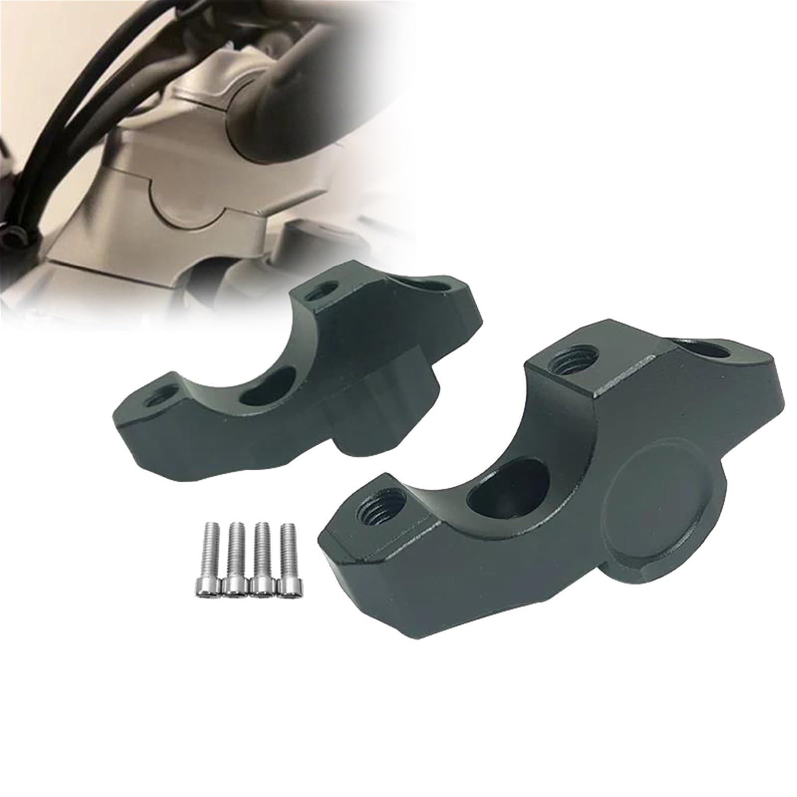 Guidon moto 28 mm anti-fatigue avec collier surélevé pour ajuster la position S1000R