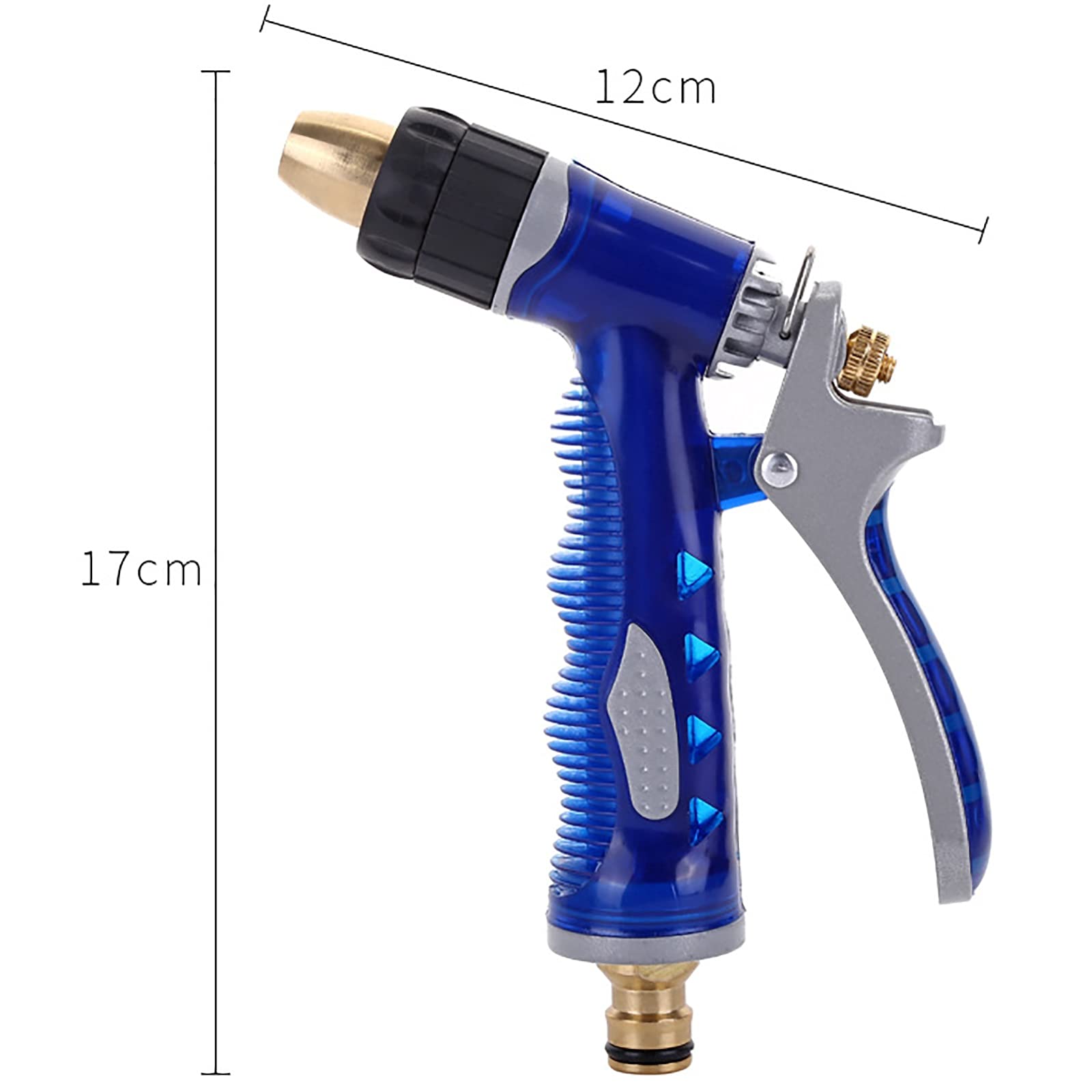 Gartenschlauchdüse Haushaltsauto Waw Water Gun Reine Kupfer Hochdruck Spritzpistole Garten Wassergewehr zur Reinigung der Bewässerung