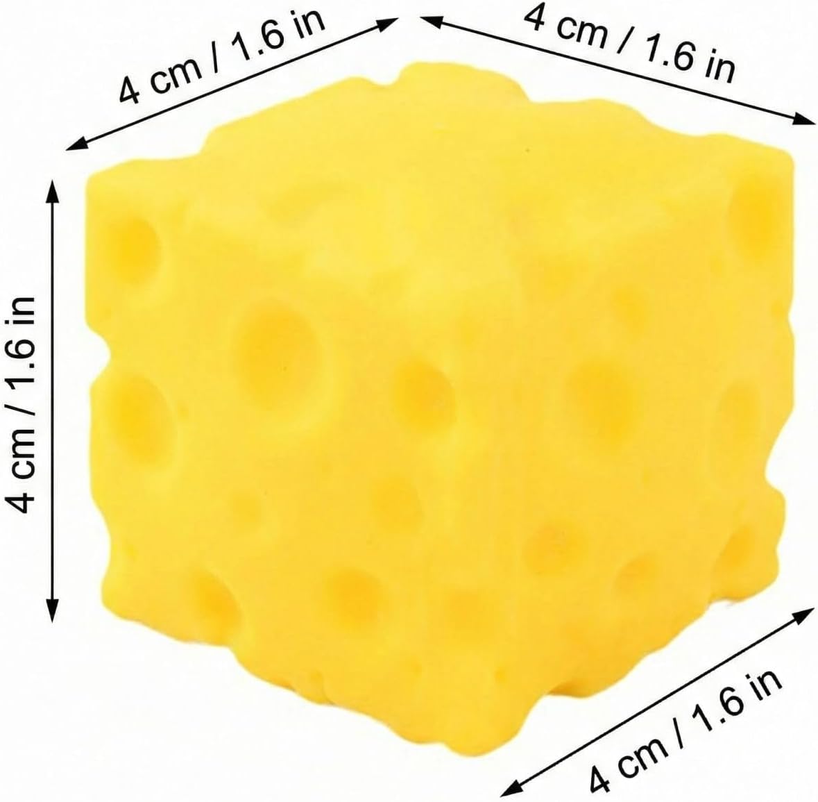 Squishy Cheese Anti-Stress Toy, Fidget Toys Soft Toys Squishys Stress Relief Cheese Ball Flexible Adults/Children Office Travel School Class Gift (2PCS)