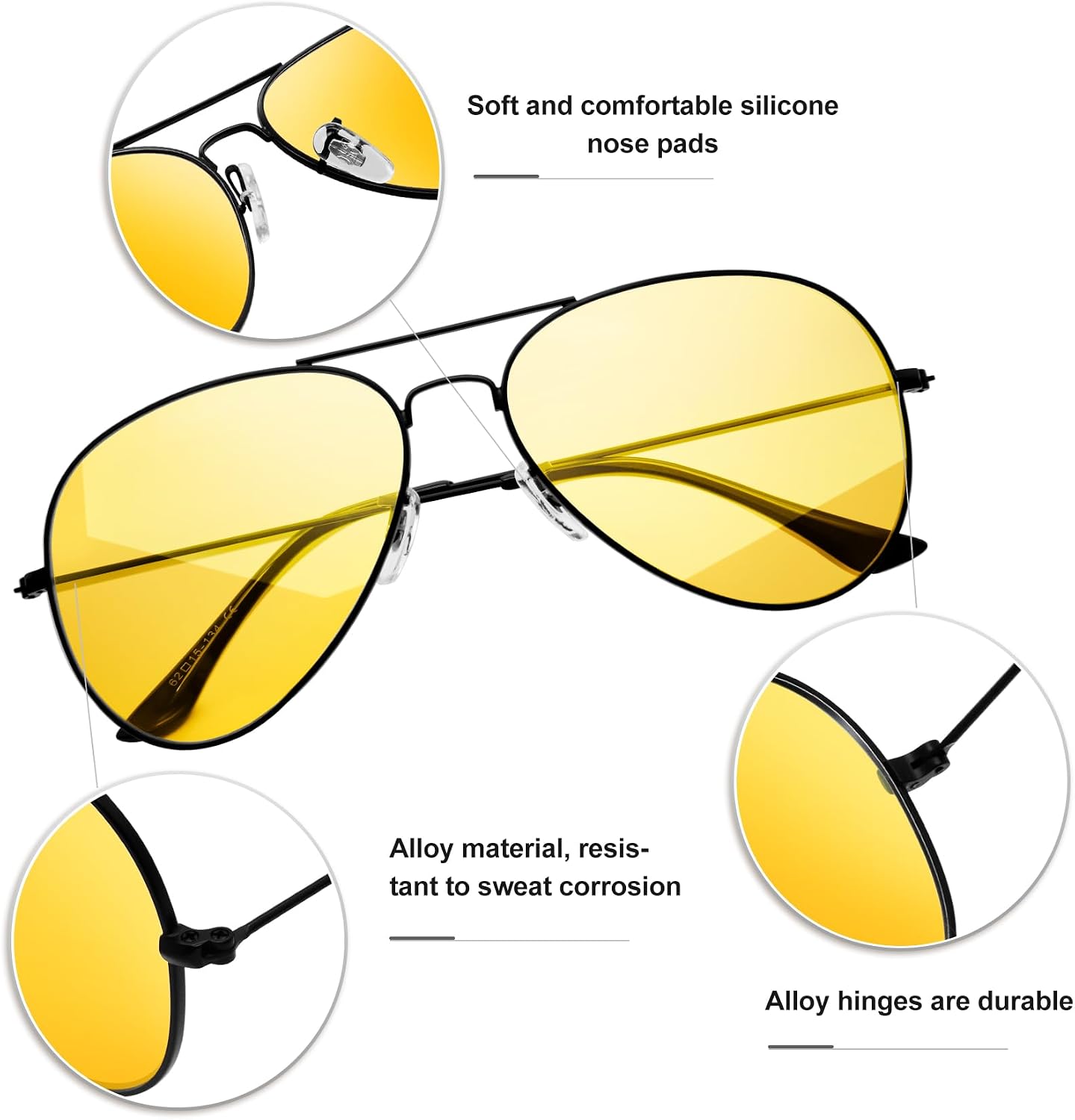 KANASTAL Large Sunglasses Men and Women Mirrored Sunglasses with Premium Metal Frame UV400 Protection Vintage Mirror Glass Sunglasses image 4