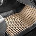 FH Group Automotive Floor Mats - Heavy-Duty Rubber Floor Mats for Cars, Universal Fit Full Set, ClimaProof Floor Mats, Trimmable Floor Mats For Most Sedan, SUV, Truck Floor Mats Beige