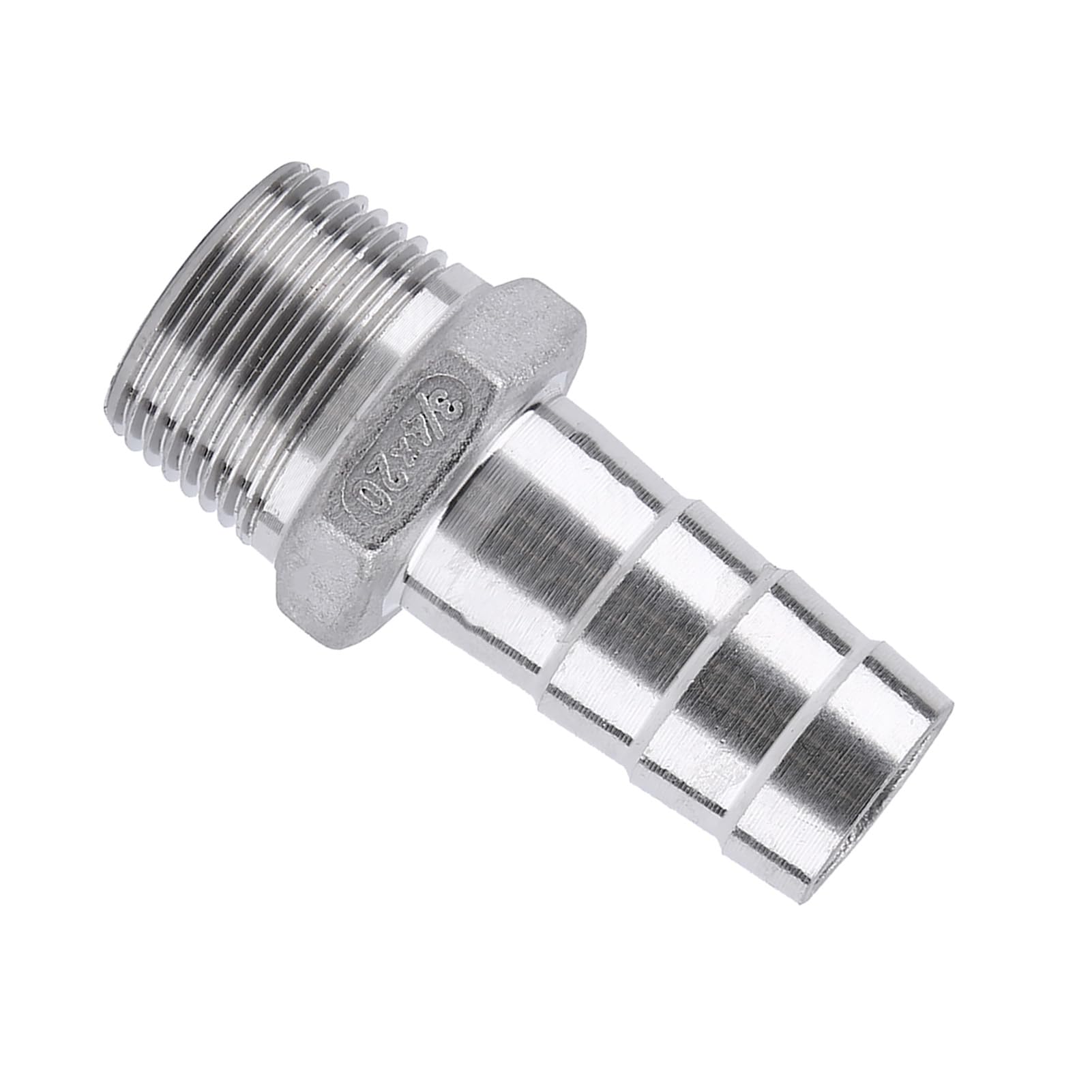 Ze Stali Nierdzewnej 304 Gwint Męski łącznik Rurowy Złącze Końcówki Węża BSP 1/8 "~ 3/4" do Podłączenia w Różnych Dziedzinach (3/4''*20mm)