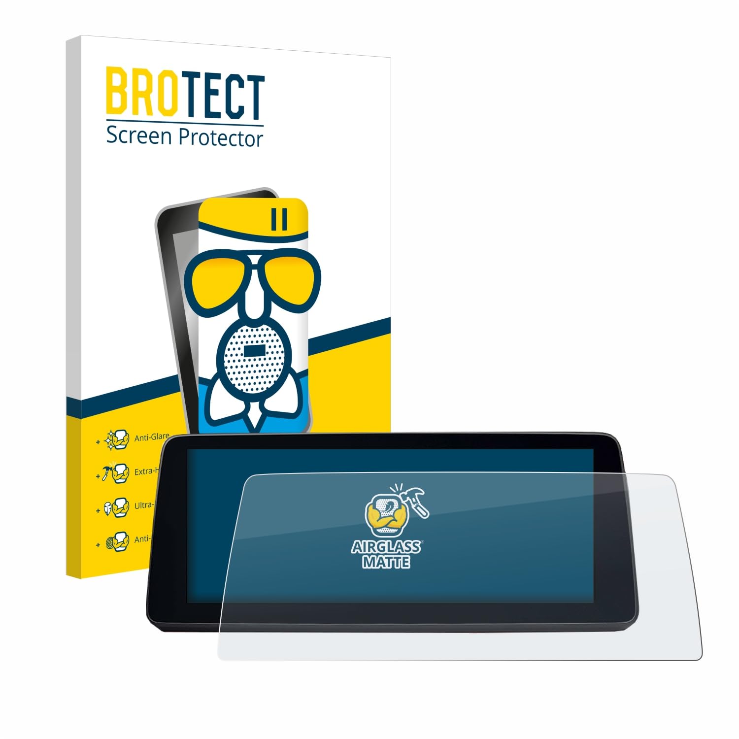 BROTECT Entspiegelungs Schutzglas für BMW 5 G30/G31 2017-2019 Schutzfolie Panzer Folie Glas Matt [Extrem Kratzfest 9H, Anti-Reflex, Anti-Fingerprint]