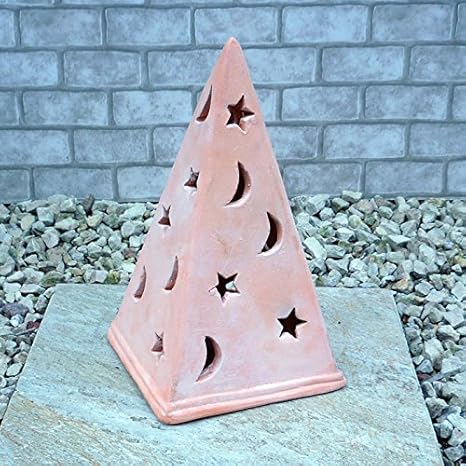 Amazon 庭づくりに カミール ３３ｃｍ ガーデン オブジェ Nc1230 オーナメント ガーデン雑貨 ランプシェード アンティーク 置物 癒しの空間作りに テラコッタ製 陶器 庭作りに 園芸 ガーデニング 雑貨 クリスマス おしゃれ ガーデンオーナメント 置物