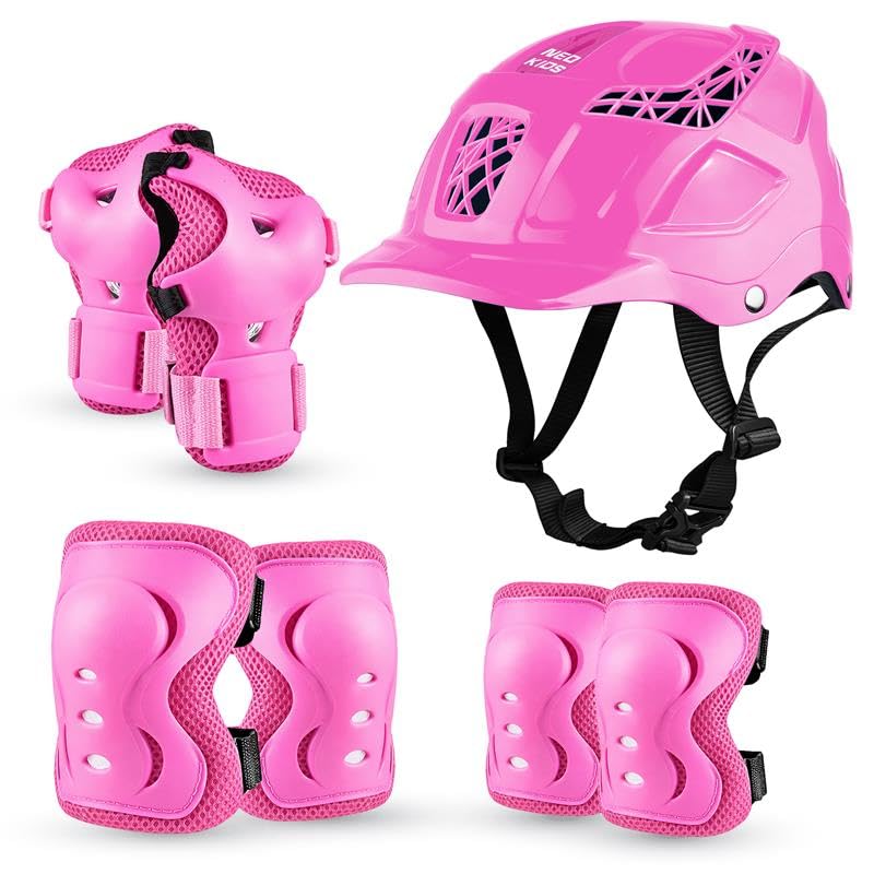JASPO Neo Kids Protective Gear Set | SX-4 | Knee Pads, Elbow Pads & Wrist Guards for Skating, Cycling & Skateboarding (Small Size)