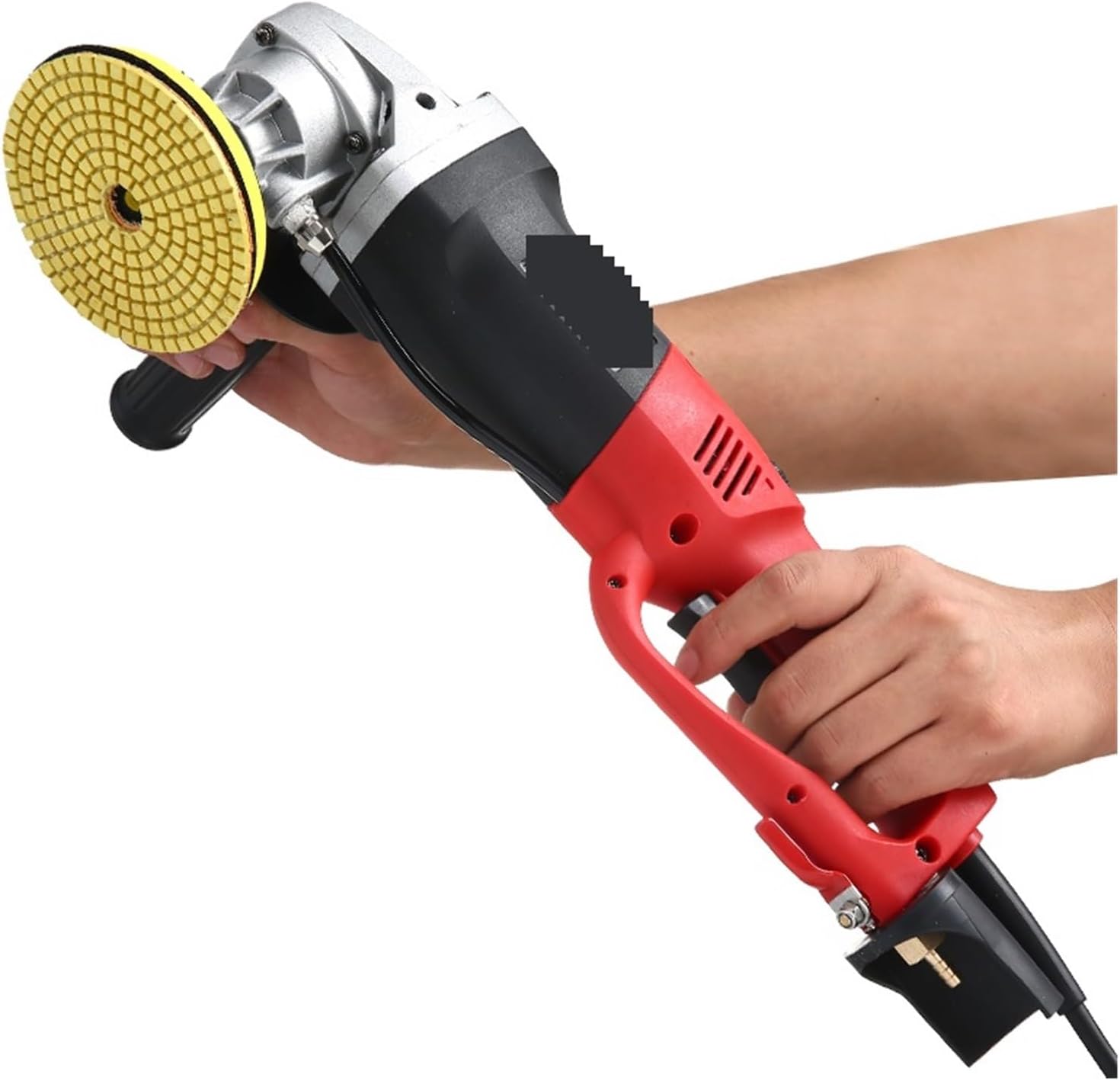 Car Buffer Polisher, Variable Speed ​​Water Mill Water Filled Portable Grinding Machine Electric Stone Hand Polishing Grinder,for Waxing