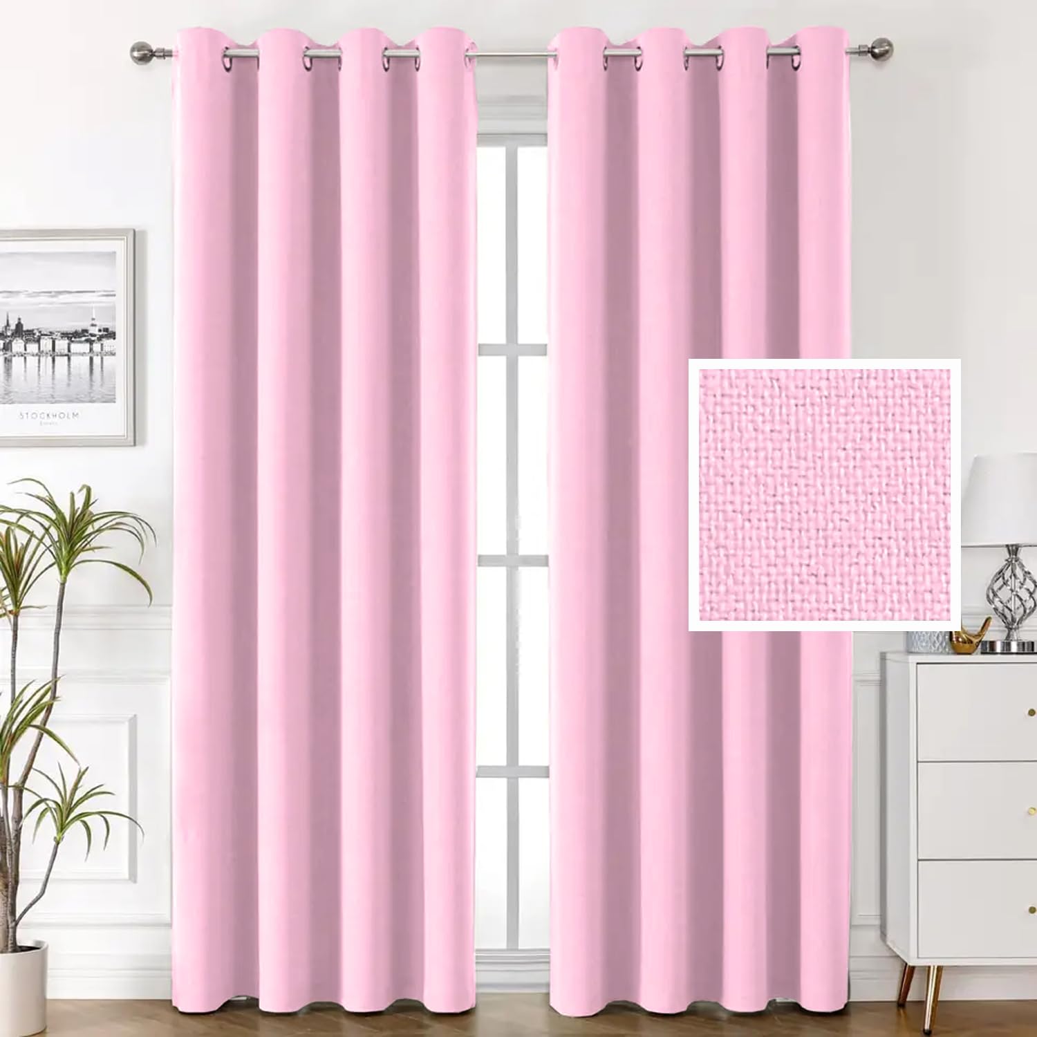 AVI Premium Faux Silk Fabric Blackout Room Darkening 7 Feet Door Curtains, Set of 2, Peach (B0CCSB8G9R) Amazon Price History, Amazon Price Tracker