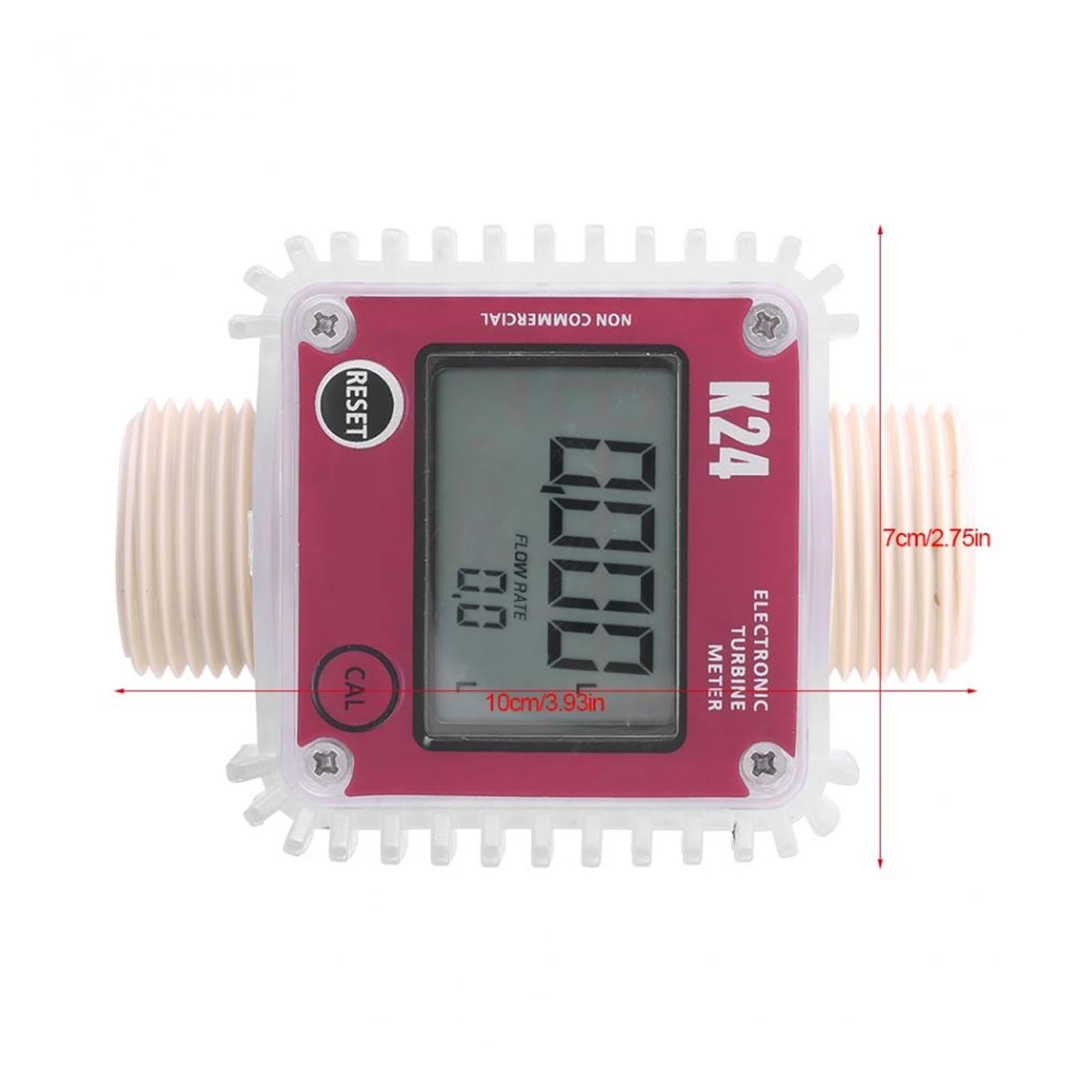 Medidor de Flujo de Agua, Controlador cuantitativo de Flujo con Pantalla Digital DN25, Sensor de Flujo de Agua de 1 ", Uso de válvula solenoide for controlar y Mostrar el Flujo de líquido