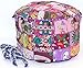 GANESHAM - Pouf ottomano in stile indiano, vintage, patchwork, per soggiorno o soggiorno, con fodera per sedia, realizzato a mano, per sedia indiana (solo copertura)