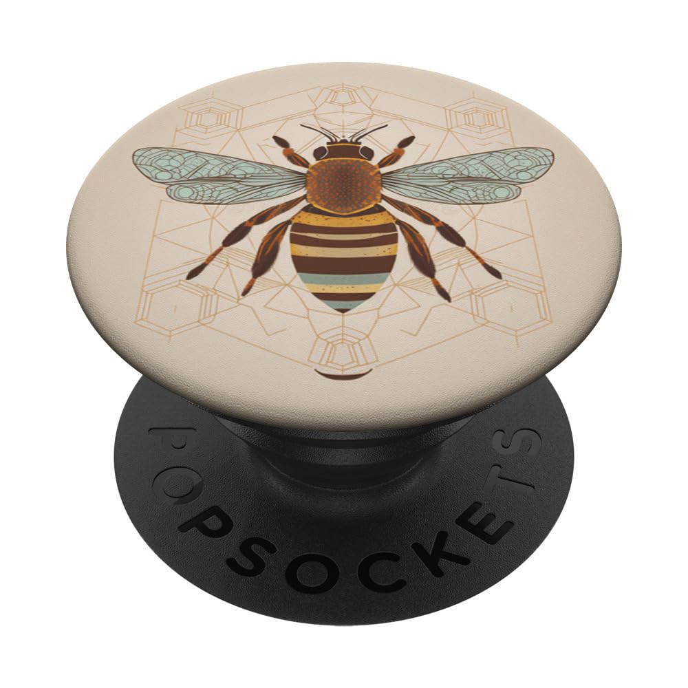 Boho Bee Vintage Honey PopSockets Adhesive Phone Grip