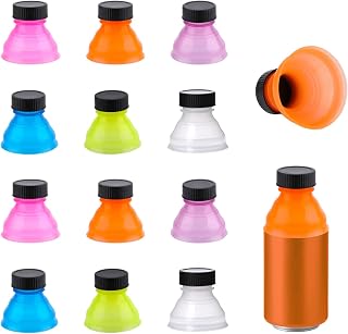 12pcs Reusable Soda Can Lids,Spill-Proof Pop Can Covers,Snap-On Colorful Can Toppers for Picnics Beach Parties Outdoor Activities