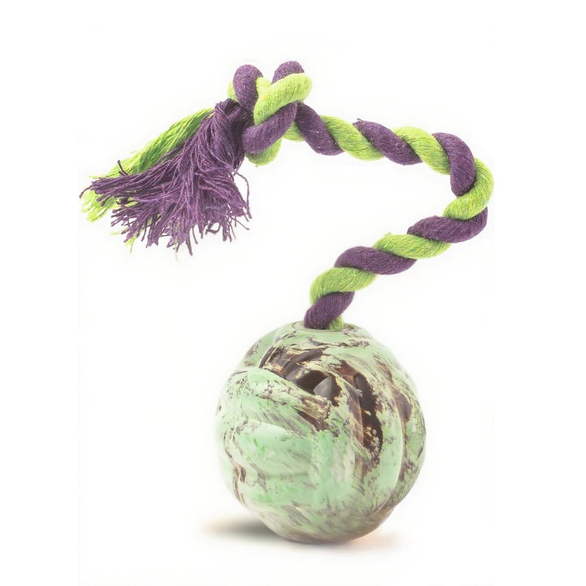 LOS ANDES Rope and Ball Dog Toy Interactive Puppy Toy for Tug of War Eco-Friendly Cotton Rope Toys