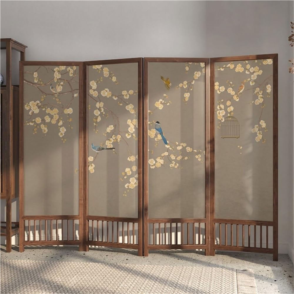 Paravent-Interieur Stand-Bildschirm, Mobile Wohnzimmer-Partition, Massivholz-Eingang, Hohl Hotel Schlafzimmer, Klapp-Bildschirm