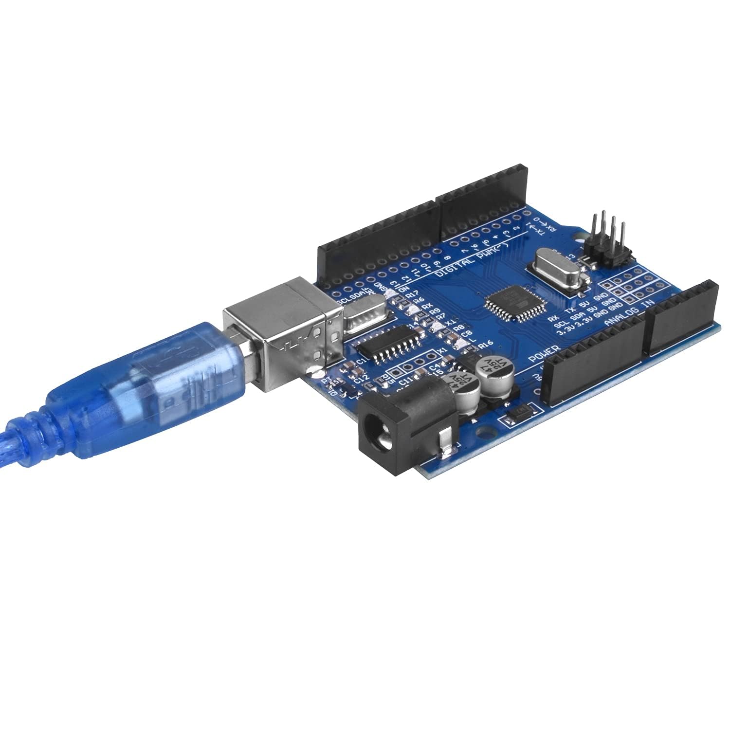 Carte de développement R3 ATmega328P avec câble USB pour Arduino Mega 2560 Nano Robot Prend en charge IDE MCU Learner