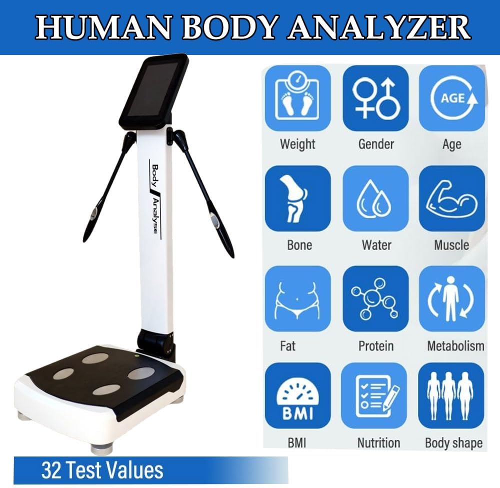 Comprehensive Intelligent Human Body Analysis Can Instrumen Measure Multiple Health Data Such As Weight, Body Fat,Water Content and Protein