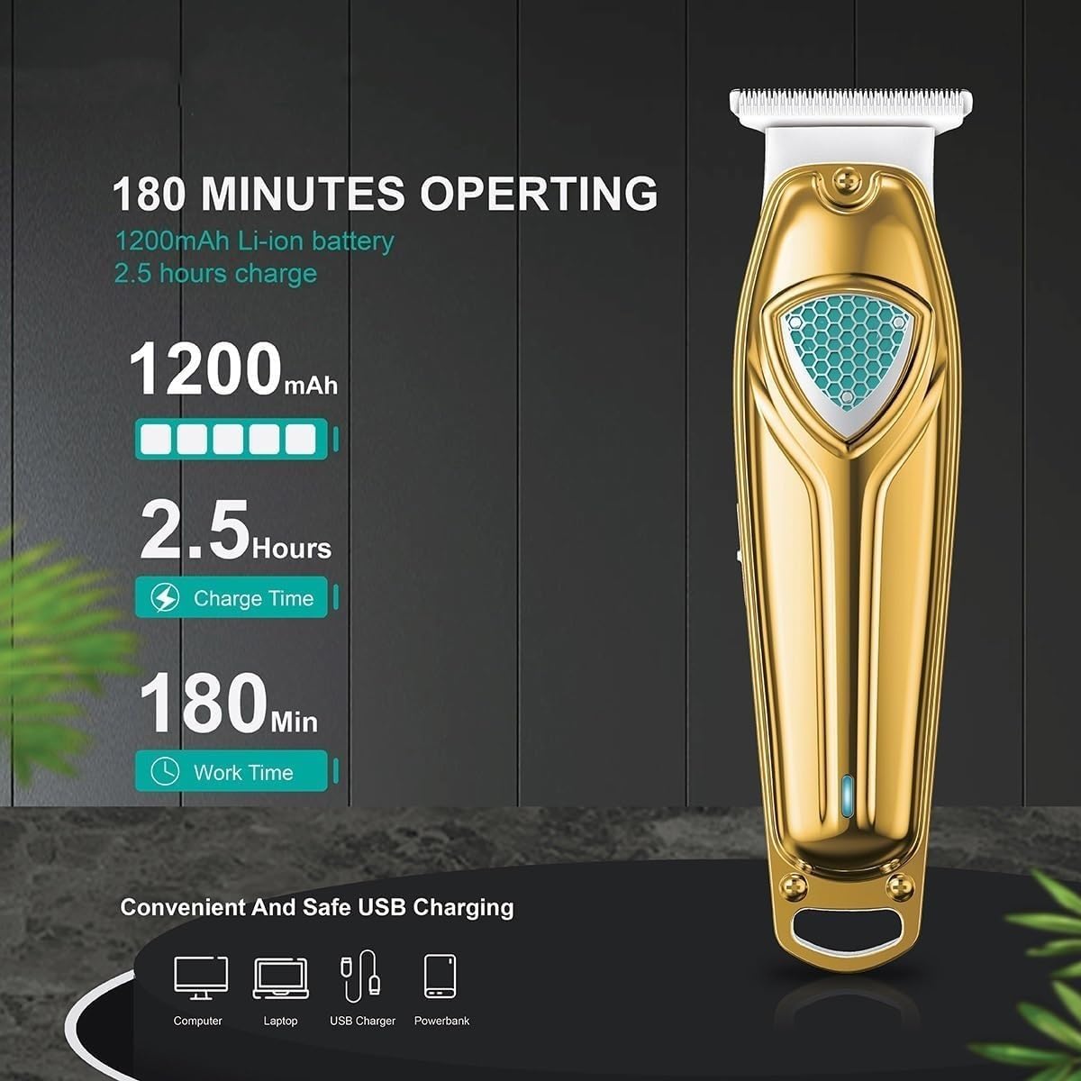 Hair Clippers for Men, Hair Clipper Electric Hair Trimmer Professional Hair Cutting Machine Cordless Rechargeable Mini Trimmer for Men