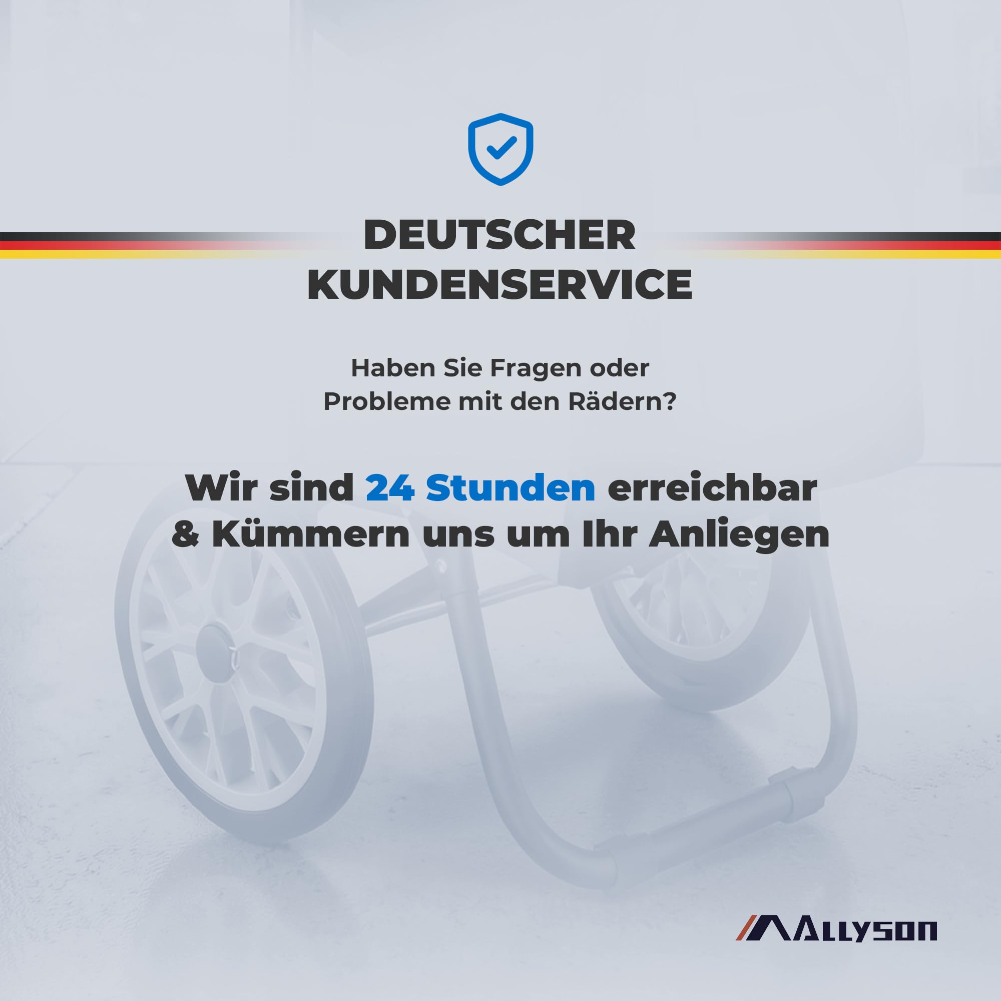 Allyson® Einkaufstrolley klappbar mit Reflektoren & Kühltasche, Einkaufswagen 45L Kapazität, Wetterfester Shopping Trolley, Treppensteiger Trolley mit Geräuschlosen Rädern & Abnehmbarer Tasche - Grün