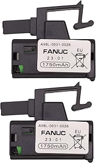 2 PCS A98L-0031-0026 3V 1750mAh PLC Battery for FANUC A02B-0309-K102