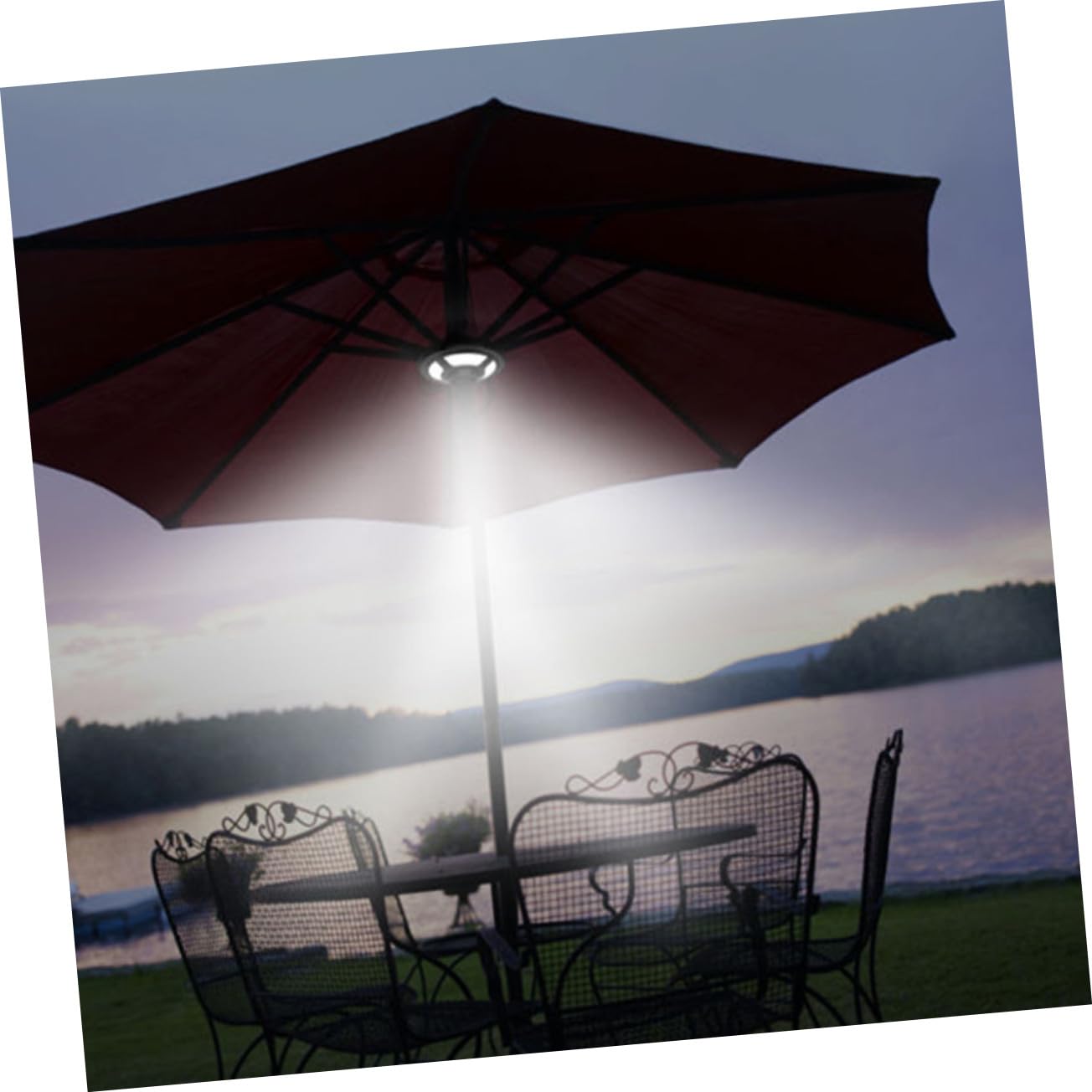 Multifunktionale LED Schirmlampe für Sonnenschirm, Camping und Zuhause