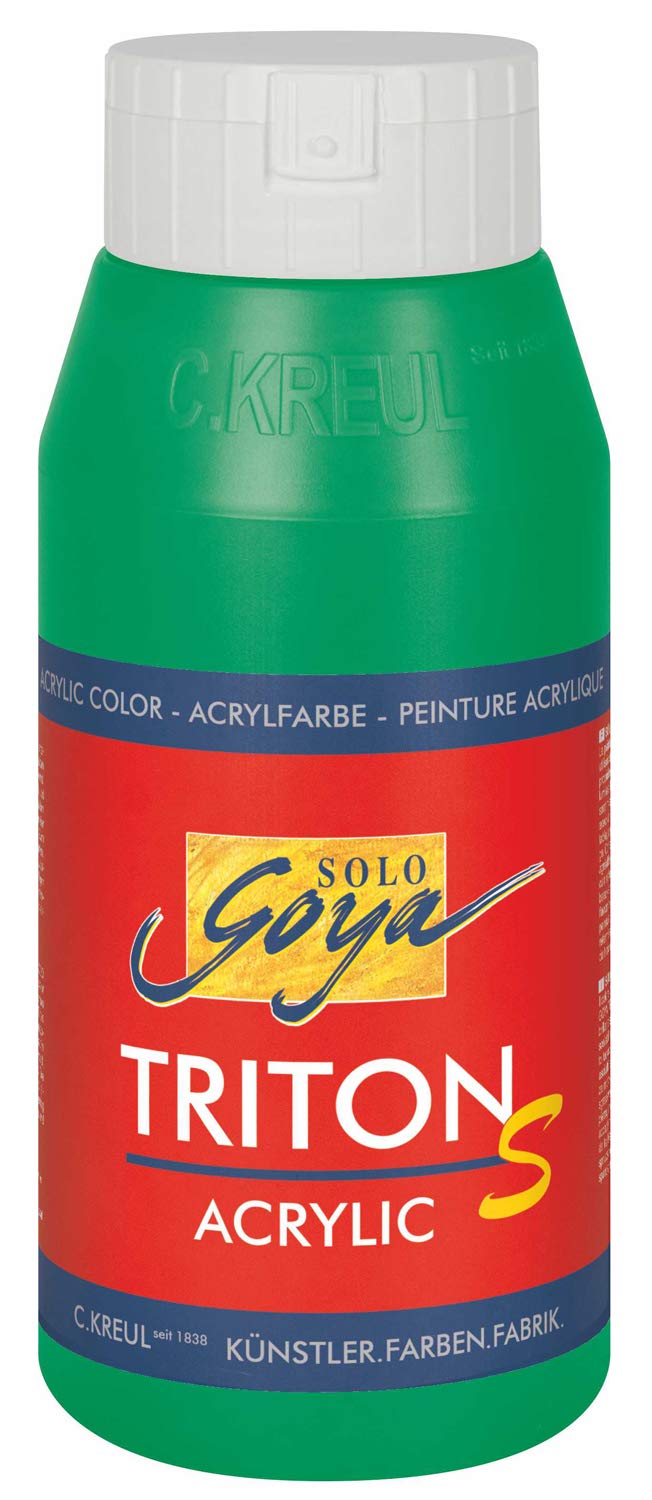 Solo Goya 17309 €“ Triton S Acrylic Basic 750 ml shine effect, Permanent Sap Green