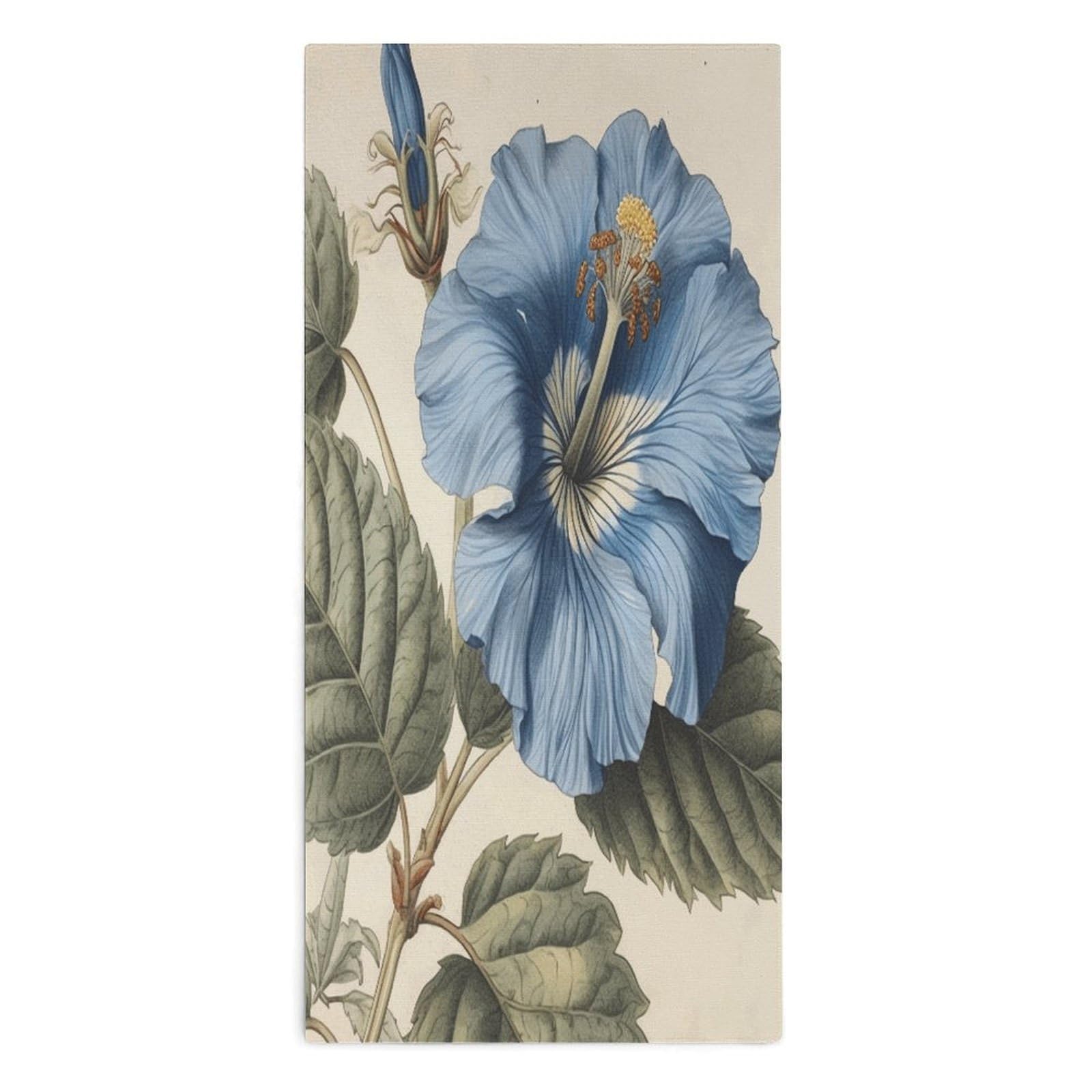 Btcowzrv Style Hibiscus Flower Art Bath Towel Beach Towels Shower Towel