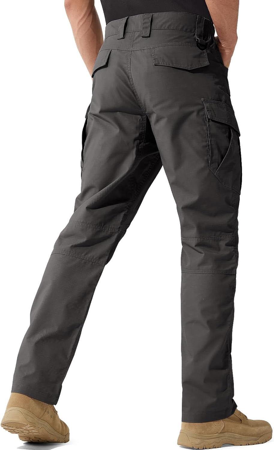 FREE SOLDIER Men's Water Resistant Pants Relaxed Fit Tactical Cargo Work Pants with Multi Pocket - Image 3