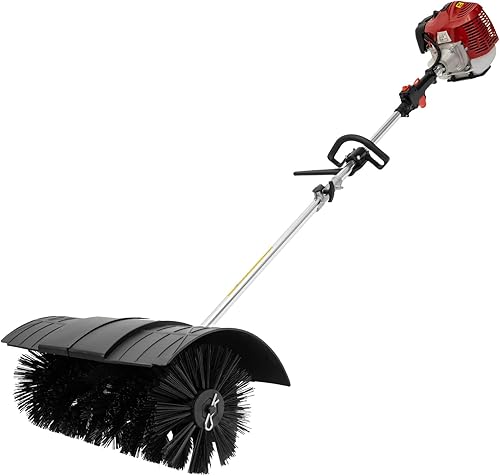 Escoba de mano para exteriores, escoba de alimentación de gasolina de 52 cc, escoba para caminar detrás de la barredora, herramientas de limpieza de