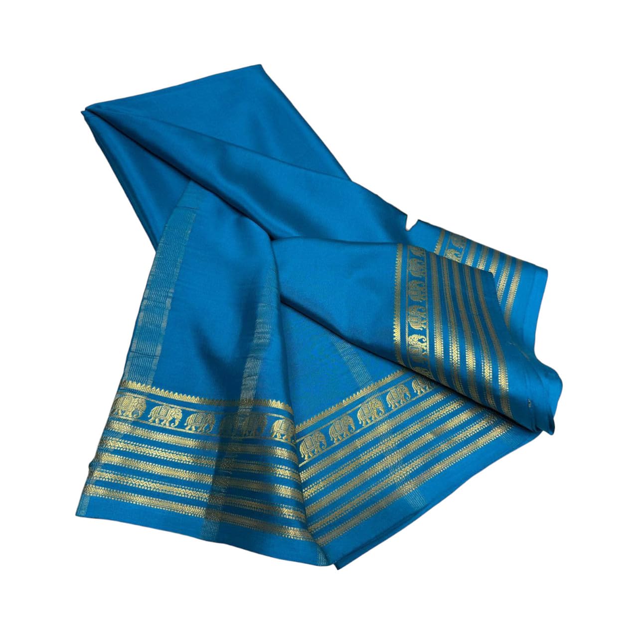 RAJMALA Luxurious Women's Beautiful Semi Mysore Silk Saree with Design Zari Border-picture-37